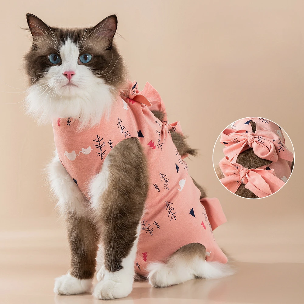 

Cat Anti-licking Sterilization Clothes Pet Surgery Suit for Small Dog Cat Weaning Breathable Puppy Anti-scratch Body Strap Vest