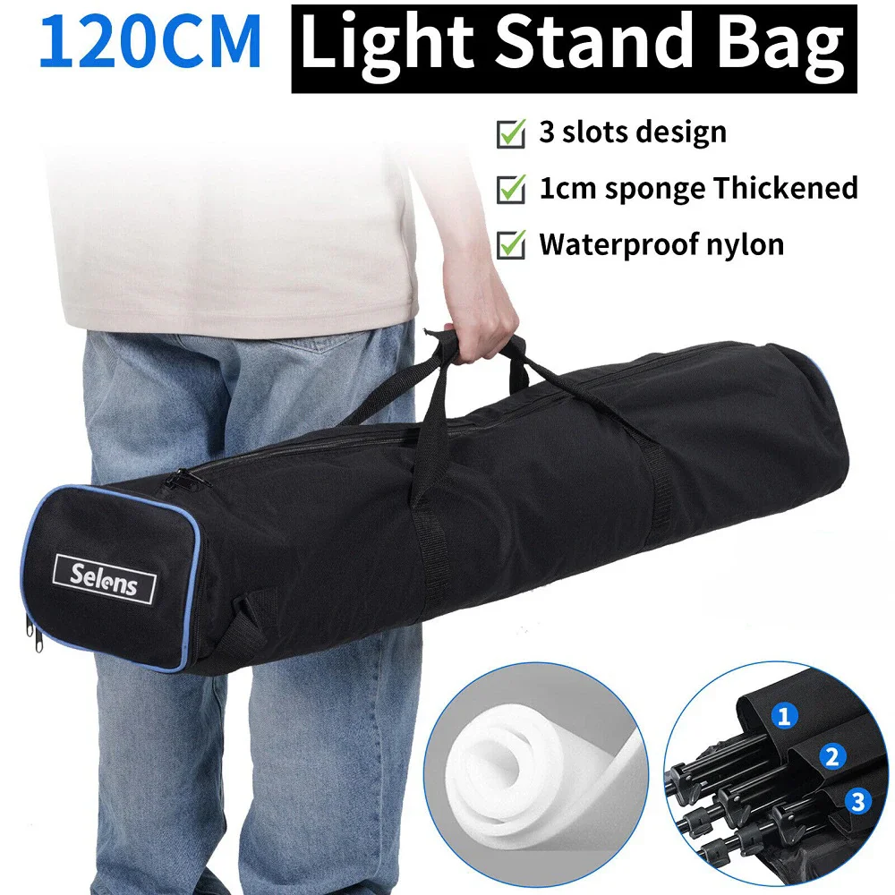 Selens 72cm Photography Light Stand Camera Bag Umbrellas Tripod Bag Waterproof Padd Zipper Carry Case For Photo Studio Equipment