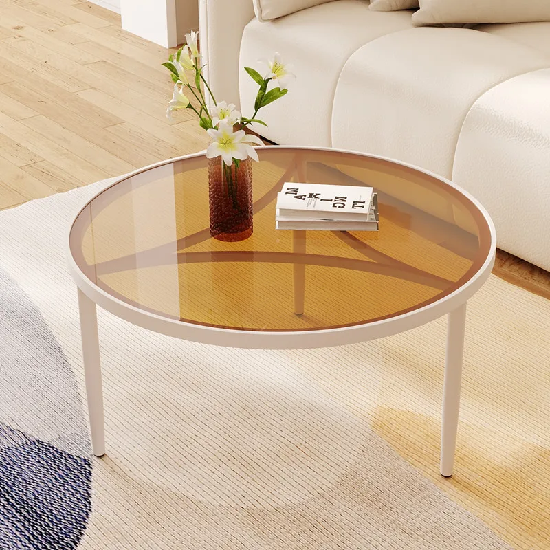 

-For Rounddesign Glam Coffee Tables Round Modern Tables Luxury Coffee Table Premium Minimalist Mesa Centro Salon Home Furniture^
