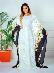 Kaftan Dubai Abaya Turkey Muslim Chiffon Maxi Dress Islam Clothing Elegant African Dresses for Women Boubou Robe Djellaba Femme