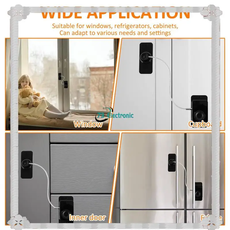24-Hour Delivery 2X Fingerprint Fridge Lock, Refrigerator Safety Lock, Intelligent Cabinet Lock For Drawers, Dishwasher