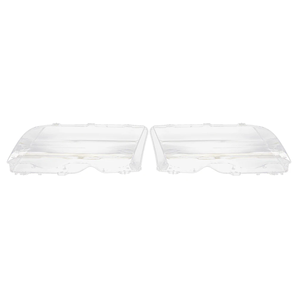 1 Pair Transparent Car Front Headlight Lens Cover For BMW 3 Series E46 4 Door Sedan 1998-2001