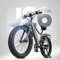 CMACEWHEEL J26 Electric Bike Adults 26 Inch Fat Tire E-Bike 48V/17Ah E Mountain Bike, Range 50-80km,7 Speed