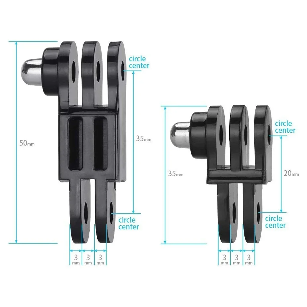 Adjust Arm Straight Joints Mount Long/Short Same Direction Straight Joints Mount for GoPro Hero 12 11 10 9 DJI Action Camera