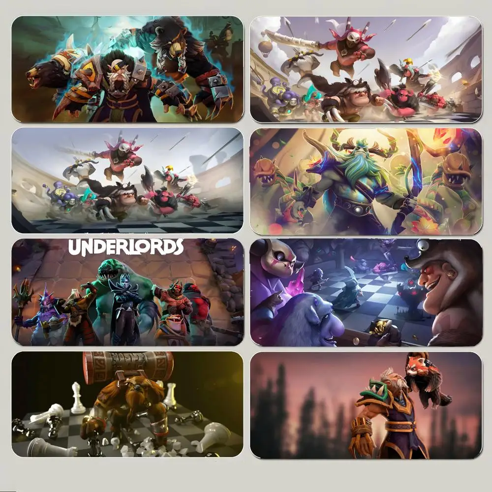 Fun Strategic Game A-Auto Chess Mouse Pad Large Gaming Mousepad with Thick Stitched Edge Non-Slip Desk Mat