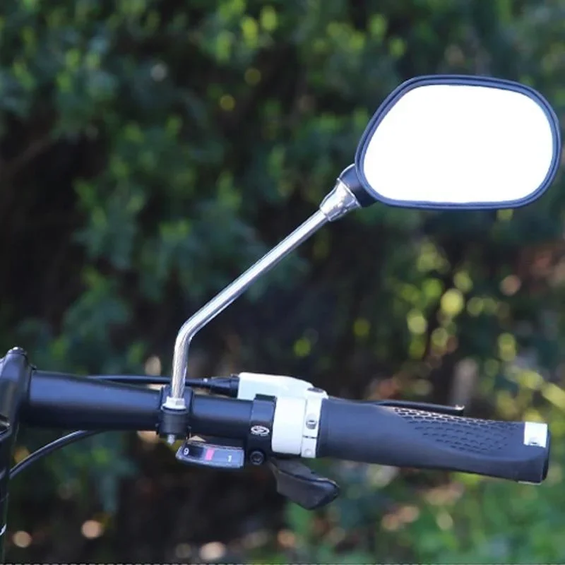 The Electric Bicycle Rearview Mirror Rotates 360 Degrees and There Is A Reflector on The Back of The Bicycle Reflector