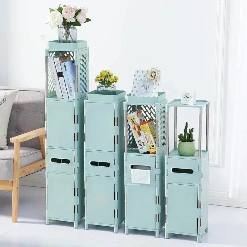 Multi-functional Bathroom Cabinets Modern Multi-layer Narrow Gap Storage Rack Floor-standing Storage Cabinet Bathroom Furniture