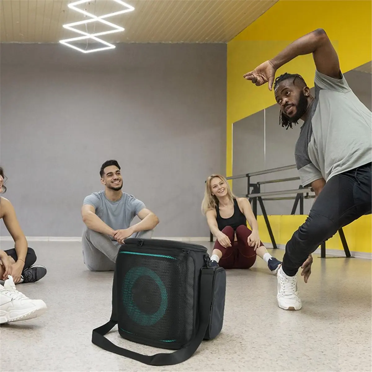 

Чехол для переноски динамика для динамика PartyBox Encore 2, защитный чехол, сетчатая сумка для хранения с плечевым ремнем