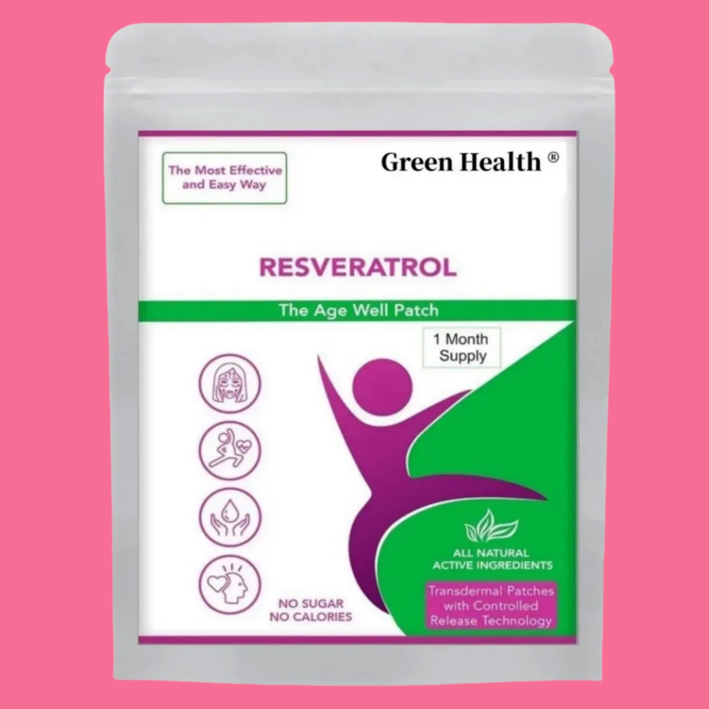 

Resveratrol Patches - Transdermal Patches 30 Patches One Month Supply-usa Made