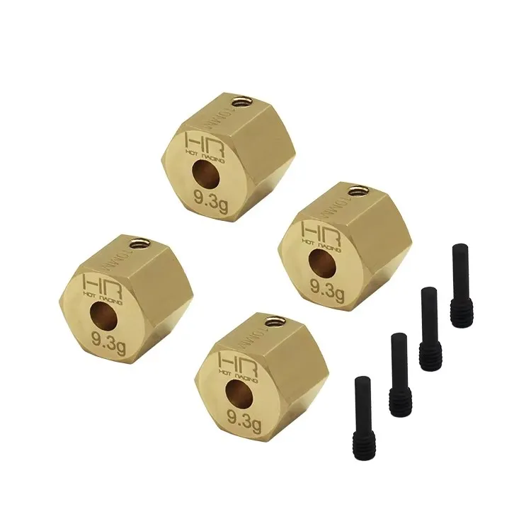 

Hot Racing 9.35G Brass 10MM Wheels hub 12mm Hex for Axial 1:18 UTB Capra 4WD
