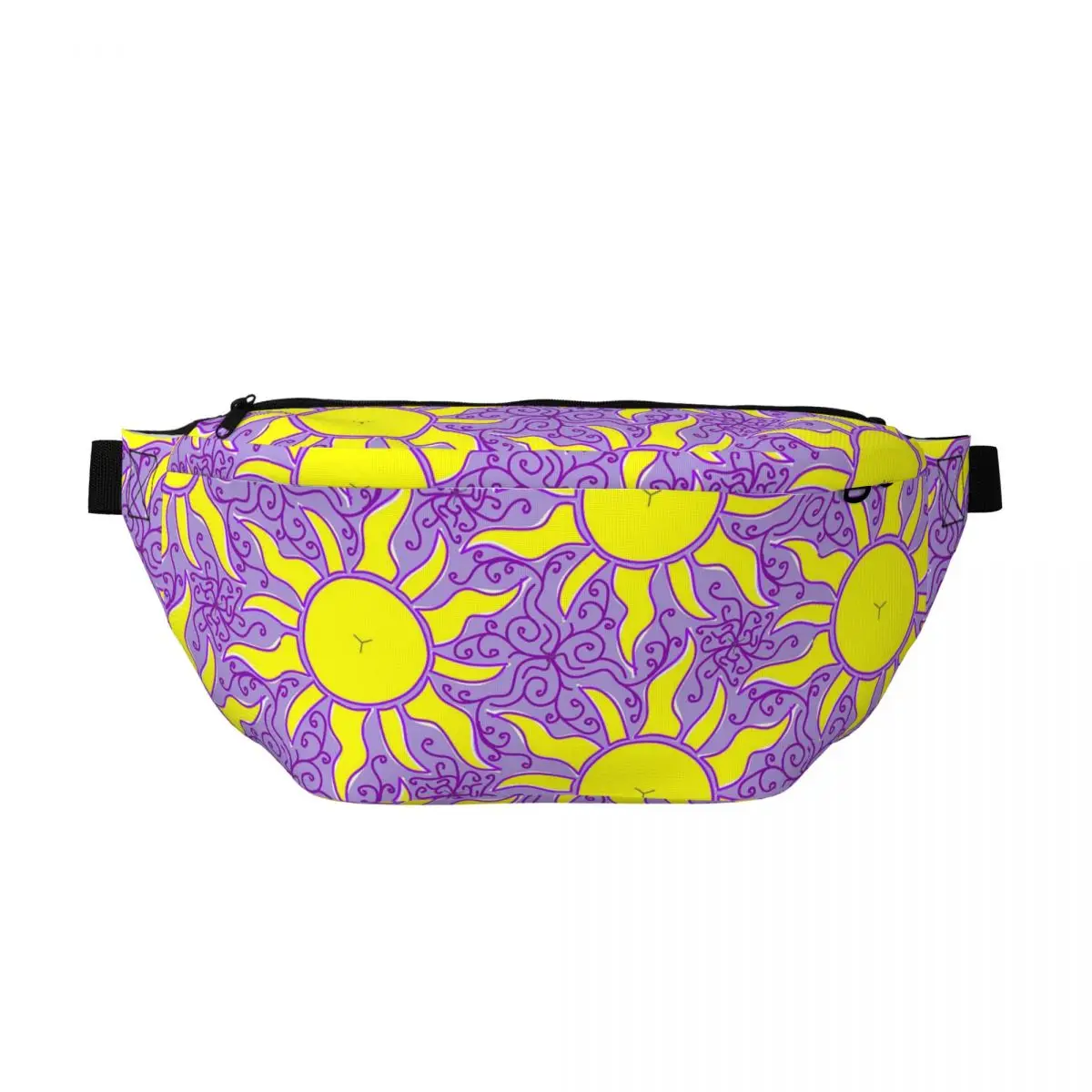 

Сумка-бананка через плечо Rapunzel Sun Lantern для мужчин и женщин, регулируемая поясная сумка для путешествий, бега, хранения денег и телефона, нагрудная сумка