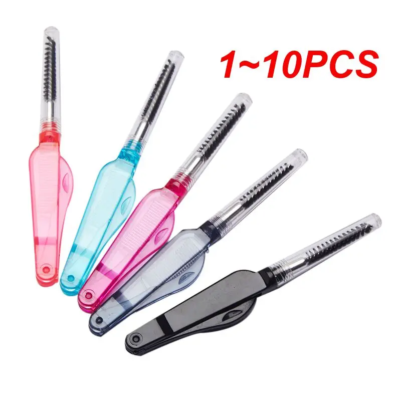 Brochas de maquillaje de 1 a 10 piezas, herramientas de maquillaje de acero inoxidable versátiles y duraderas, peine de pestañas y cejas de doble propósito