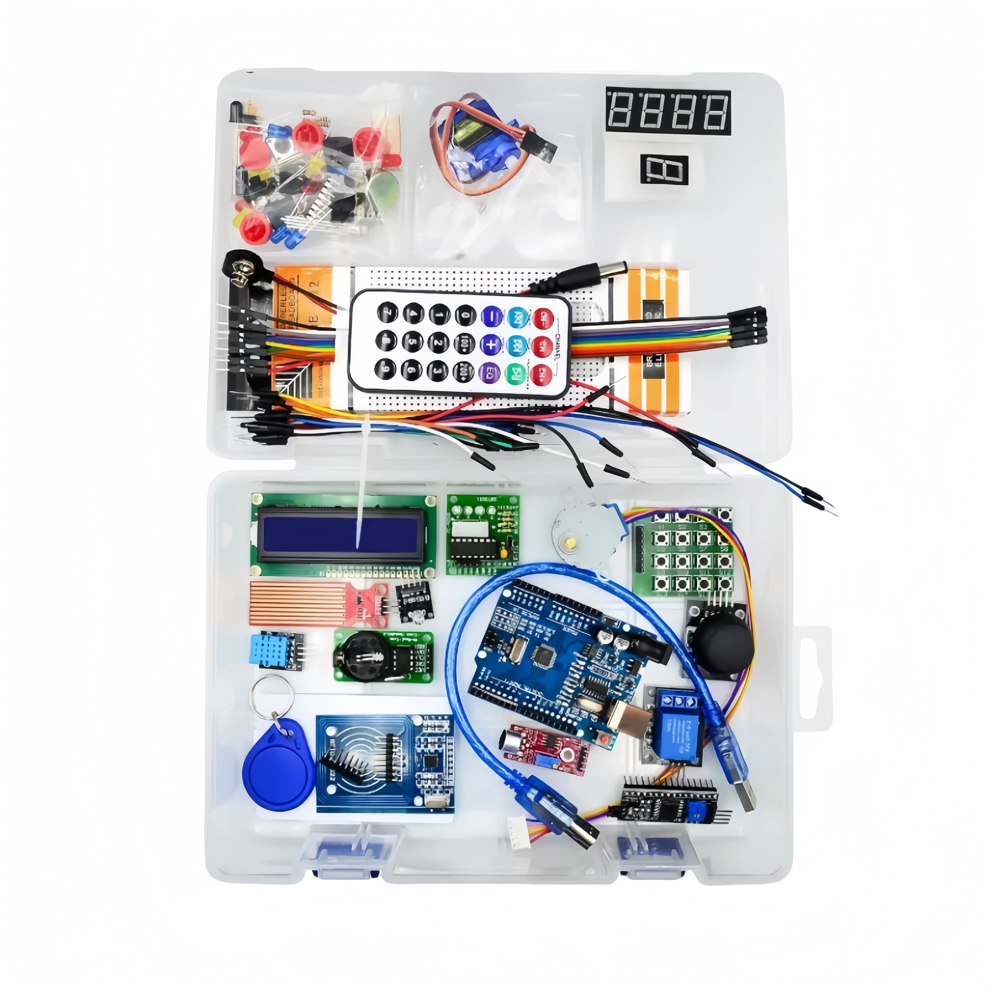 Suitable for UNO R3 development board RFID upgrade entry-level learning kit stepper motor learning kit