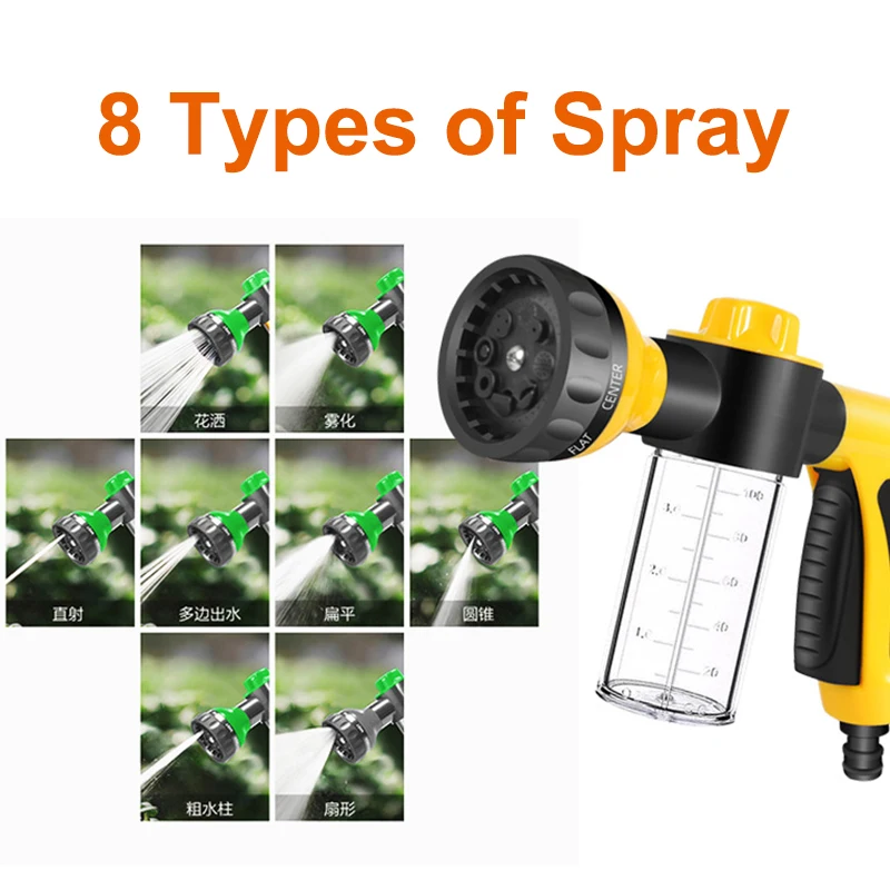 

Portable Car Wash Gun High Pressure Nozzle Car Washer Sprayer Auto Foam Lance Water Gun Sprinkler Mascotas Garden Car Clean Tool