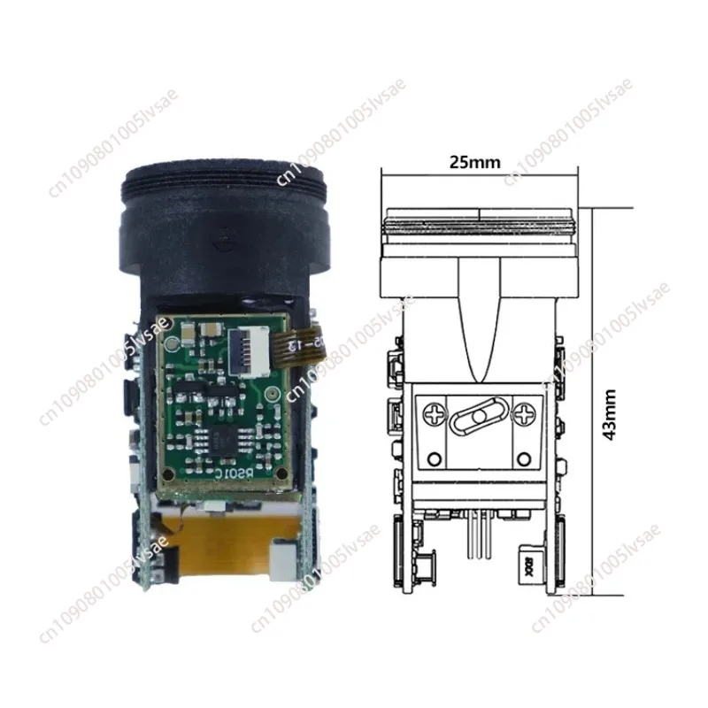 1200m Laser Distance Sensor Long Range  Measuring Sight Device Laser Rangefinder Module