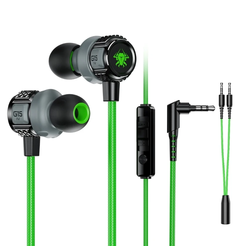 Corded Earbuds in-Ear Headphones Earphones with Microphone Noise Isolation Corded