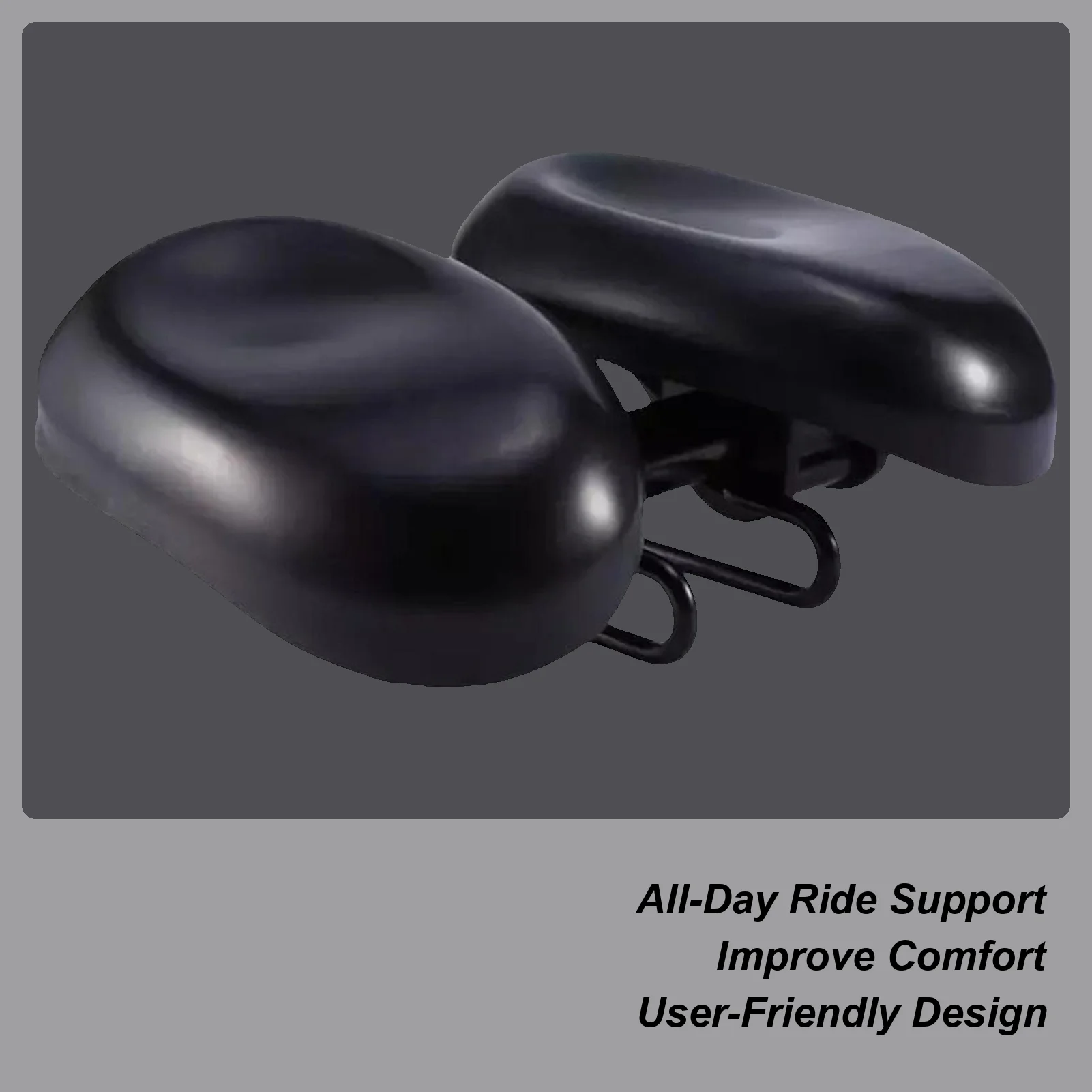

Cycle Seat Cushion Adjustable Bike Seat Cushion Cover Shock Absorption Replacement Saddle Pad Riding Accessories For Leisure