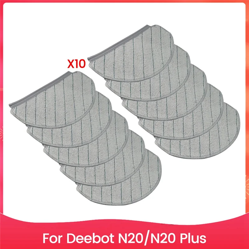 

WORTHOWN-Mop Cloth Pads For Ecovacs Deebot N20/N20 Plus Robot Vacuum Cleaner Replacement Parts Kit