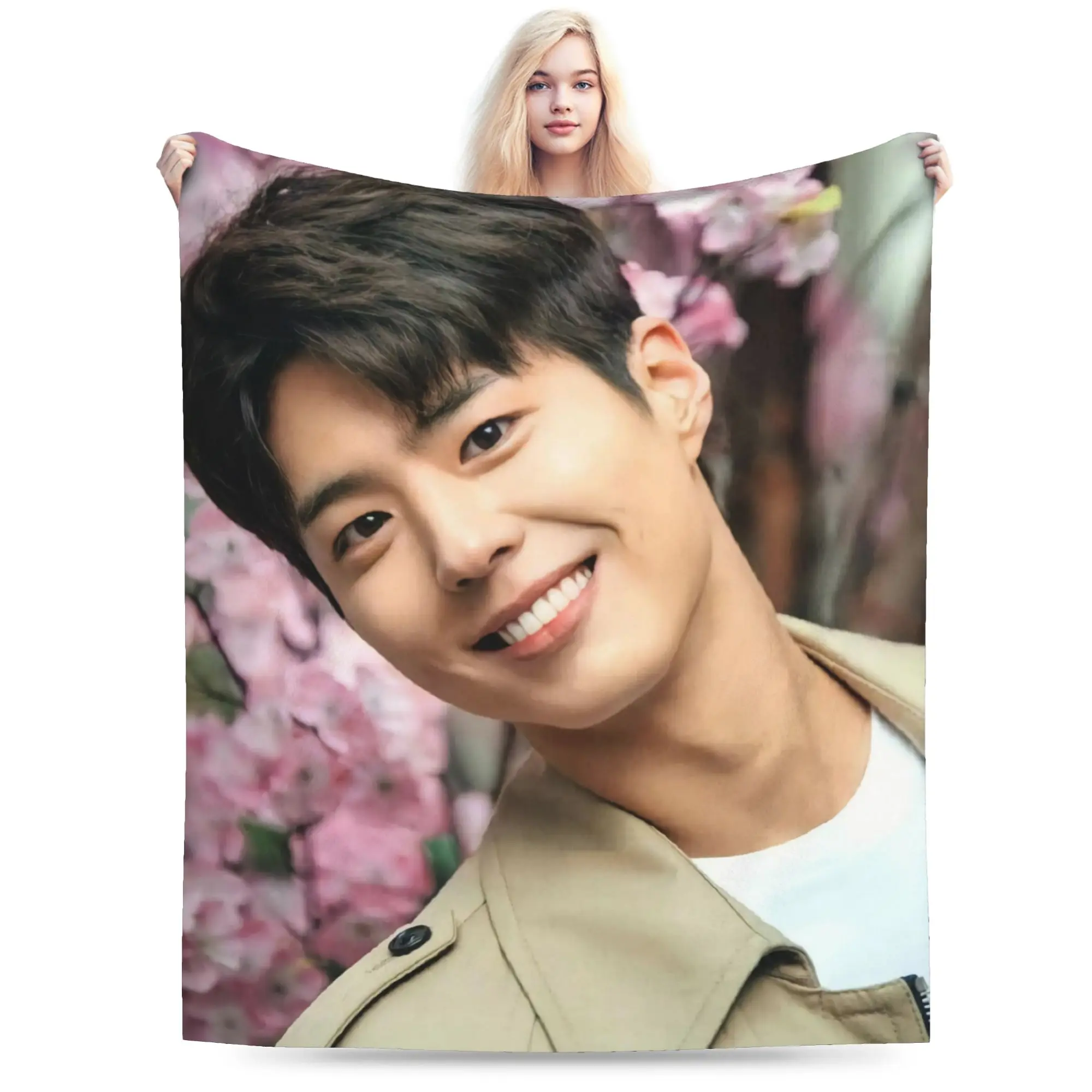 Park Bo Gum KPOP Blanket Bogummy Fans Gift Soft Comfortable Plush Throw Blanket For Couch Bed Travel Flannel Bedspread Bed Cover