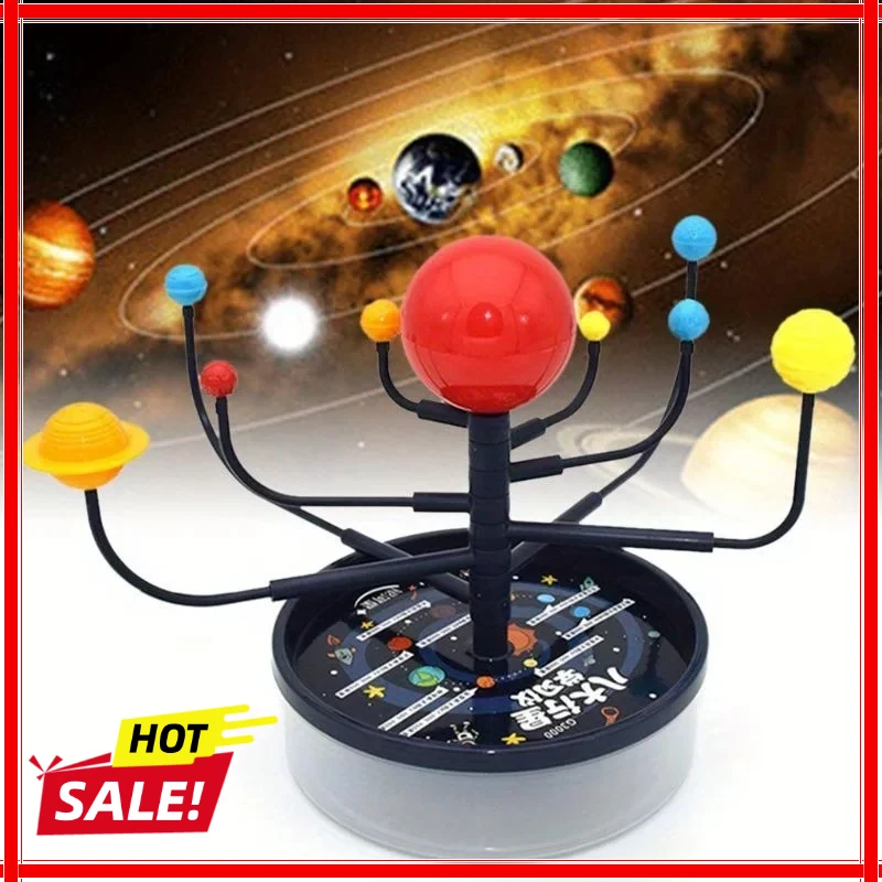 Modelo de planetario del sistema solar que brilla en la oscuridad, ciencias de astronomía para niños, regalo de Navidad para niños y niñas