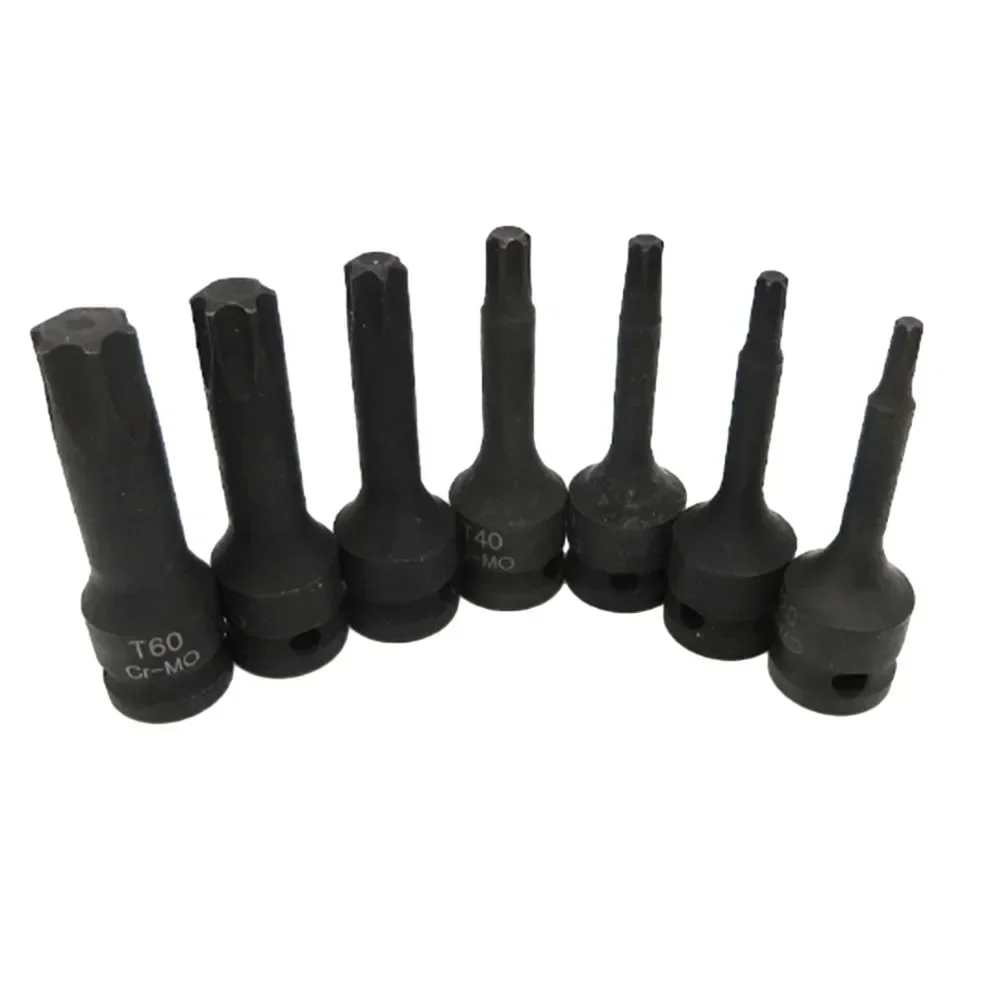 7pcs Socket Wrnech With Storage Box For Drivers Wrenches T20/T25/T30/T40/T50/T55/T60 Automotive Industry Home Repair Tools Parts