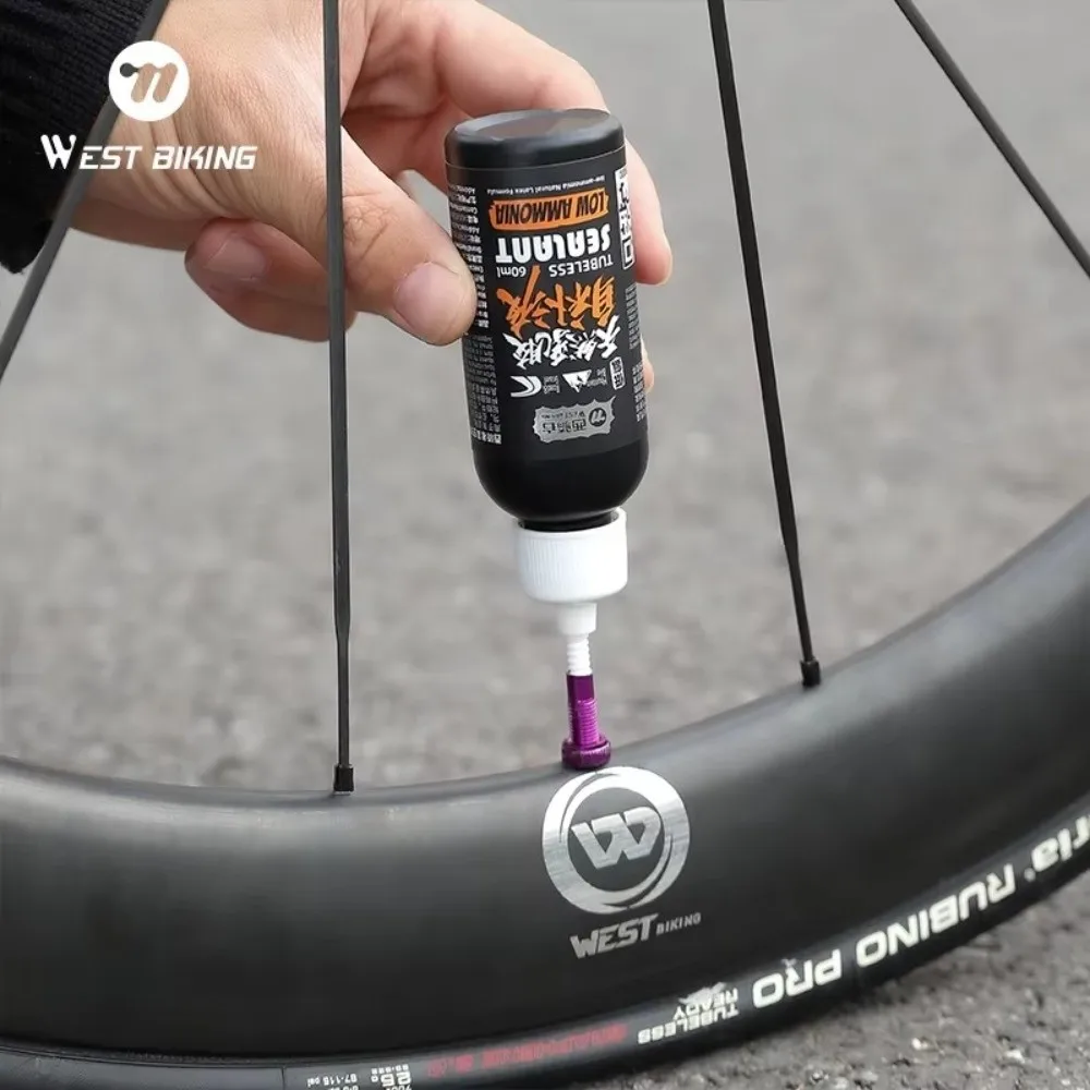 New 60ml Tubeless Tire Sealant Instant Bond Adhesive Long-Lasting Tire Bead Sealant Fast Act Latex Puncture Repair Fluid for MTB