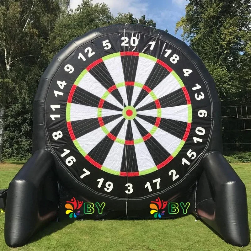 Round inflatable soccer dartboard/football dart board/human dart for sale