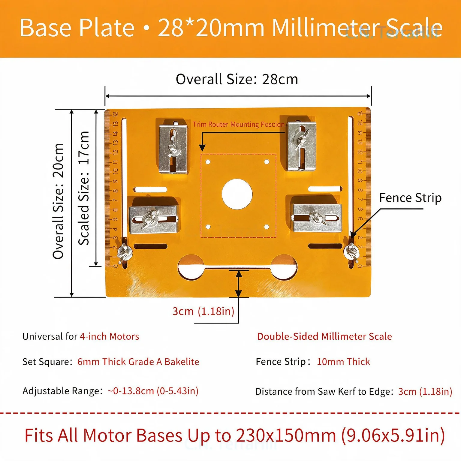 Precision Shaft Saw Guide Bracket, Aluminum Alloy Miter Gauge Stop Fence for Table Saw Woodworking, Adjustable Multi-Function
