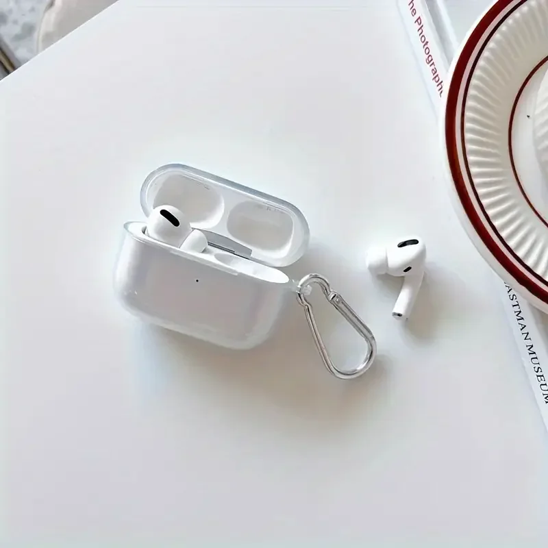 حافظة سماعات أذن من البولي يوريثان الناعم الشفاف لأجهزة Airpods Pro3 2025 الجديدة Airpods4 2024 غطاء شفاف مقاوم للصدمات لأجهزة Airpods 1 2 3 2021 Shell