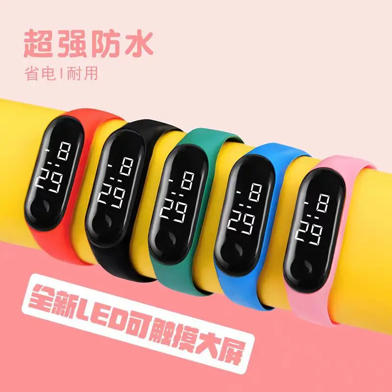 Rubber Luminous Waterproof LED Children's Electronic Watch Casual Fashion Creative Outdoor Sports Student Electronic Watches - Image 3