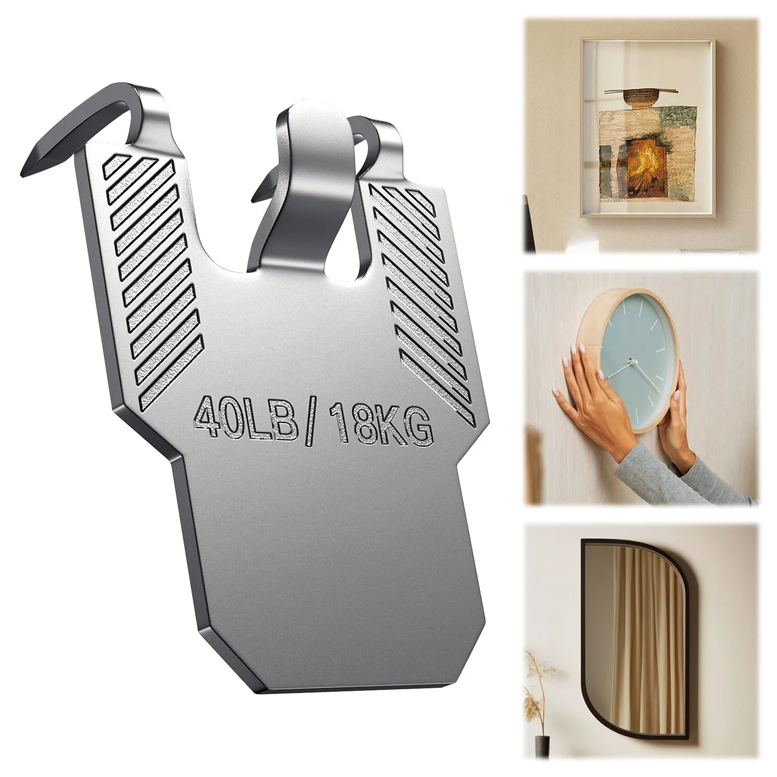 

40 шт. настенные крючки для подвешивания картин, сверхмощные крючки для фоторамки, вешалки для фотографий с когтями для подвешивания зеркала, фотоплакат и картинка