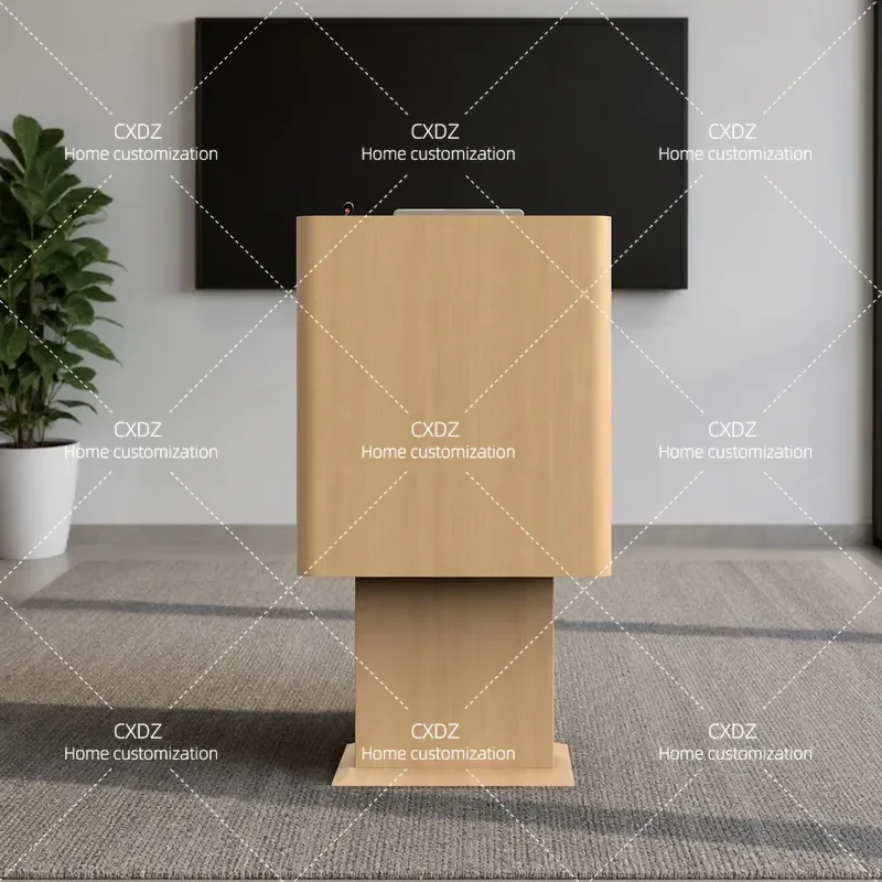 Lifting podium, hydraulic adjustment lifting desk podium Standing podium Office meeting room table