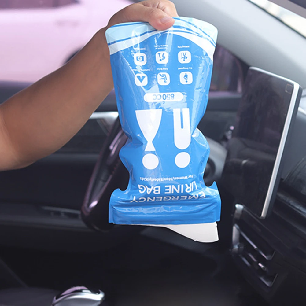 Disposable Urinal Bag Outdoor Emergency Urinate Bags Leakproof Vomit Bags Self Sealing Car Pee Bags for Pregnant Patient Kids