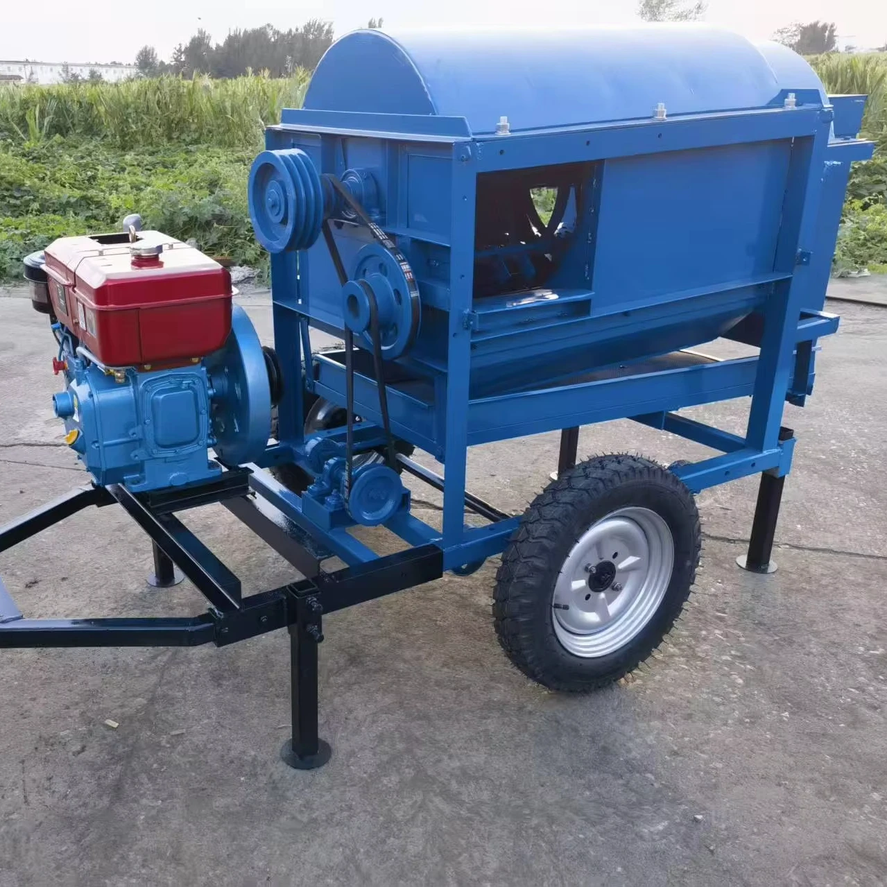 Fully Automatic Small Agricultural Efficient Multifunctional Motorized High Productivity Steel Thresher