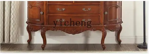 

TQH entrance cabinet is opposite the door living room decoration American-style solid wood dining side cabinet bedroom storage