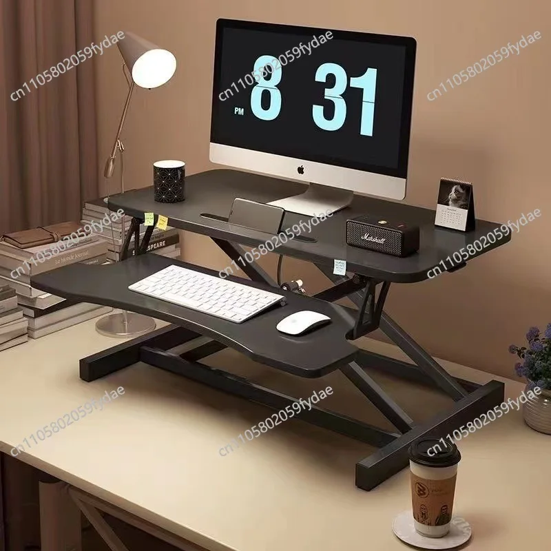 Height Adjustable Standing Computer Desk Foldable Portable Laptop Desktop Riser Home Office Gaming Ergonomic Gaming Desk
