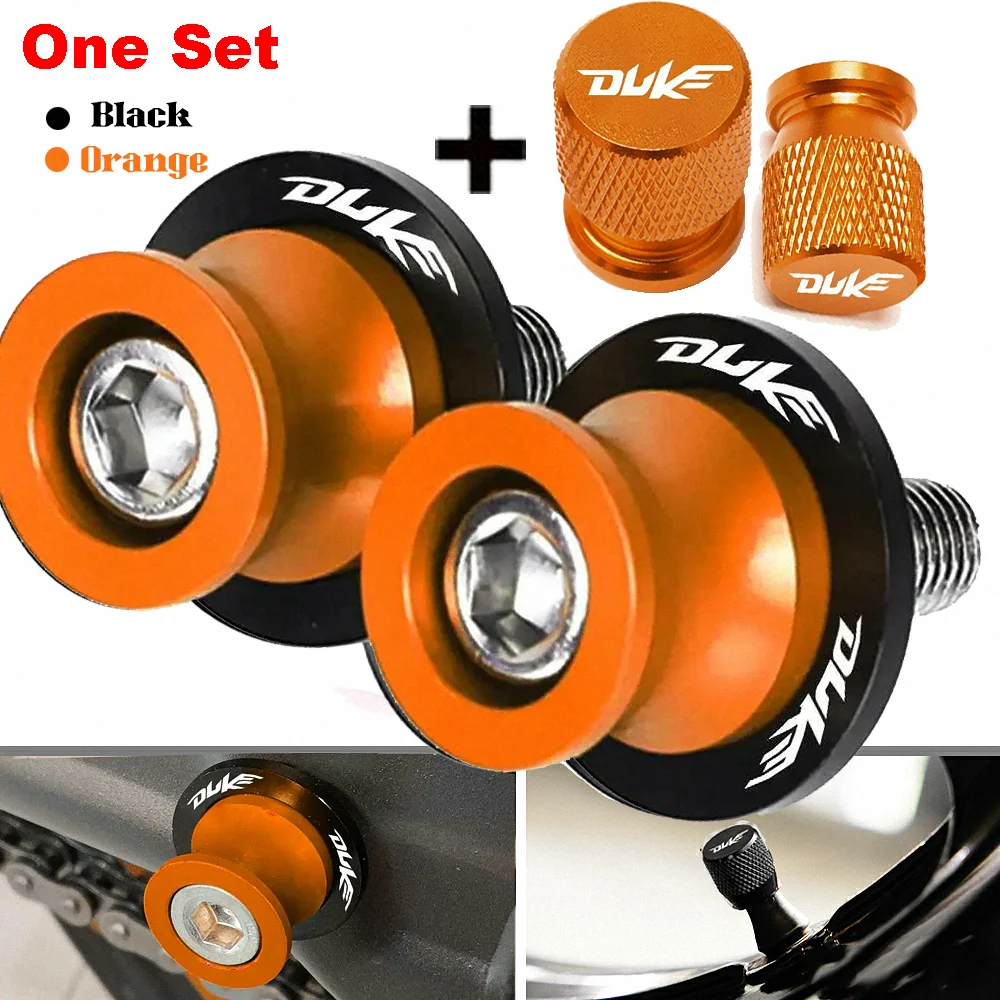 

For KTM Duke Swingarm Spool Slider Cover Tires Air Cap Motorcycle Accessories Super R 125 200 250 390 690 790 890 990 1290 2024