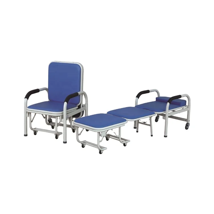 Folding Accompany Hospital Nursing Sleeping Chair Medical Attendant Recliner Chair Bed