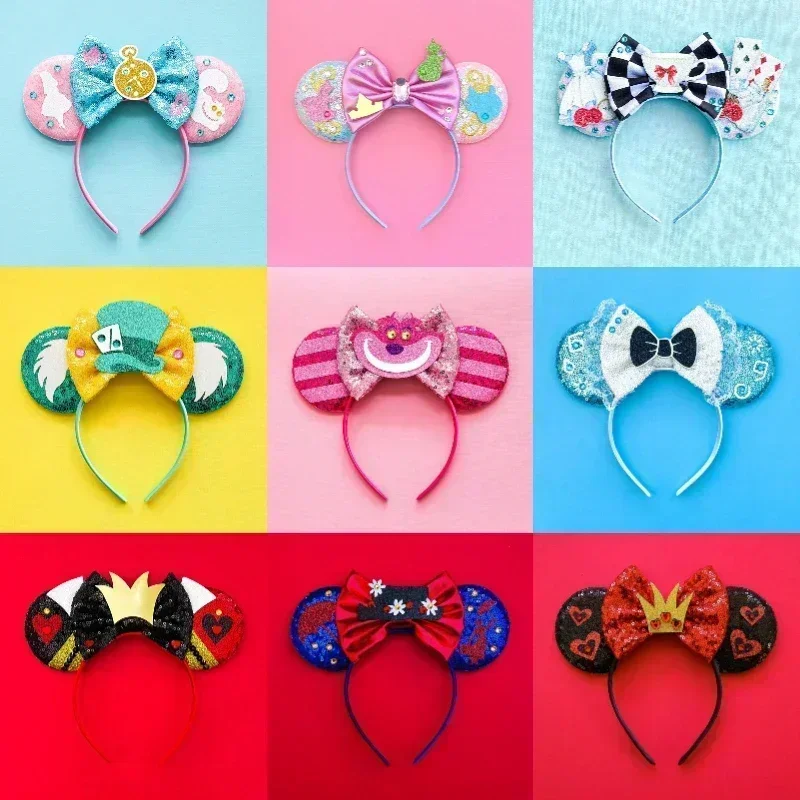 Disney Cruella De Vil Ears Hair Accessories Women Anime Pongo 101 Dalmatians Headband Girl Cosplay Estella Hairband Kid Carnival