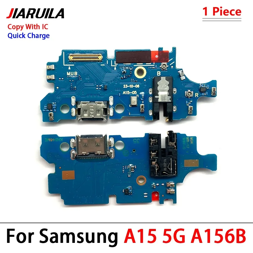 10Pcs/Lot, USB Charger Dock Connector Charging Port Microphone Flex Cable For Samsung A05 A05s A15 A25 A35 A55 A06 A16 4G 5G image 3