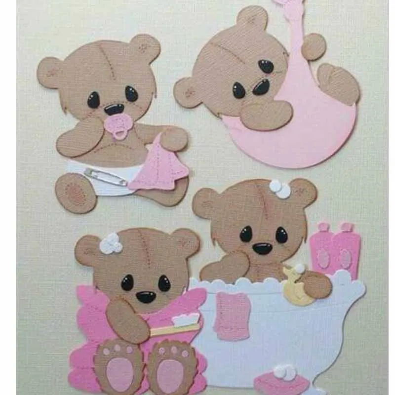 Bär Stanzformen Metall-Stanzformen Scrapbooking Papierhandwerk Formstanze Vorlage Präge-Schablonen 1 Stück