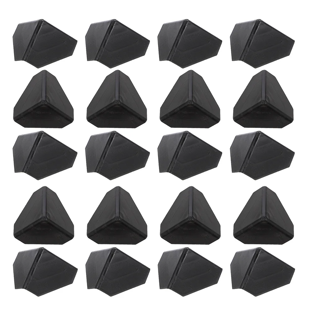 

100Pcs Carton Packing Corner Protectors Triangle Shape Plastic Guards for Box Edges Furniture Appliances Moving Protection