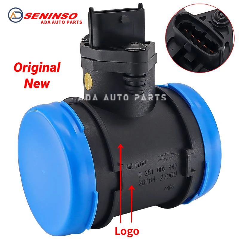 Original New 28164-27000 2816427000 0281002447 46447503 Mass Air Flow MAF Sensor For Hyundai Elantra For Kia Carens 2 2002-2005