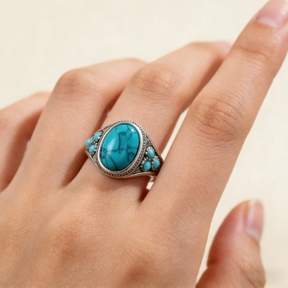 Anillo de Turquesa de Moda en  - Ethnic Fashion Instagram reseña y precio