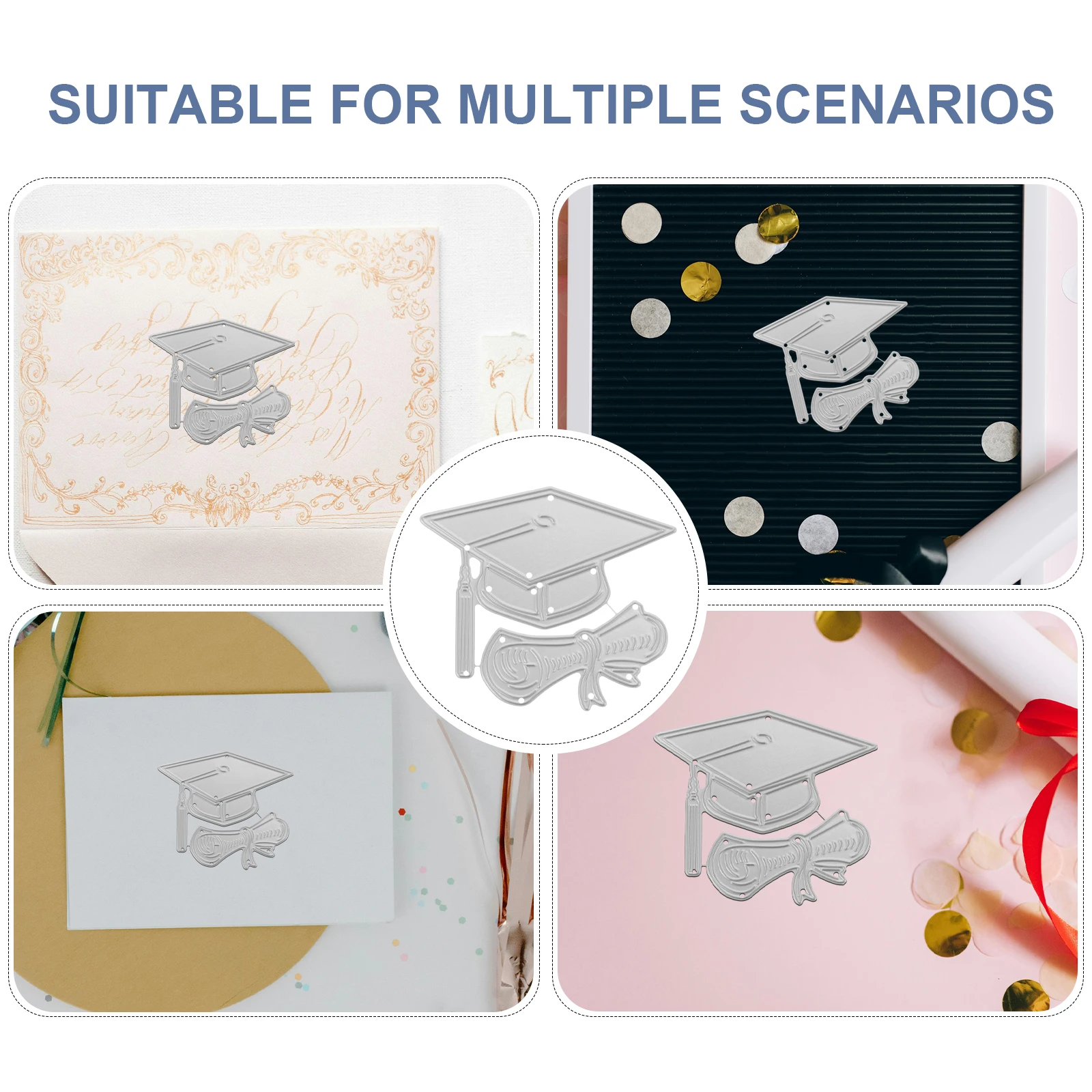 

Bachelor'S Hat Knife Mold Graduation Theme Cutting Die For Diy Scrapbook Embossing Paper Crafts Reusable Carbon Steel