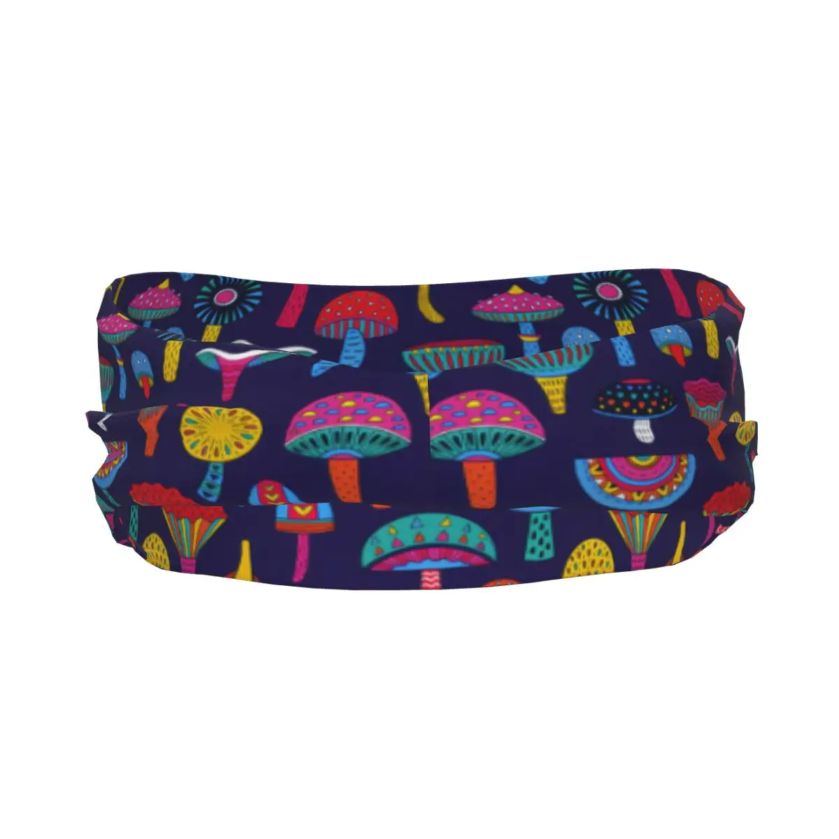 Sports Headband Portable Hair Band Abstract Mushrooms Pattern Hair Wrap Brace Running Exercising Sweatband