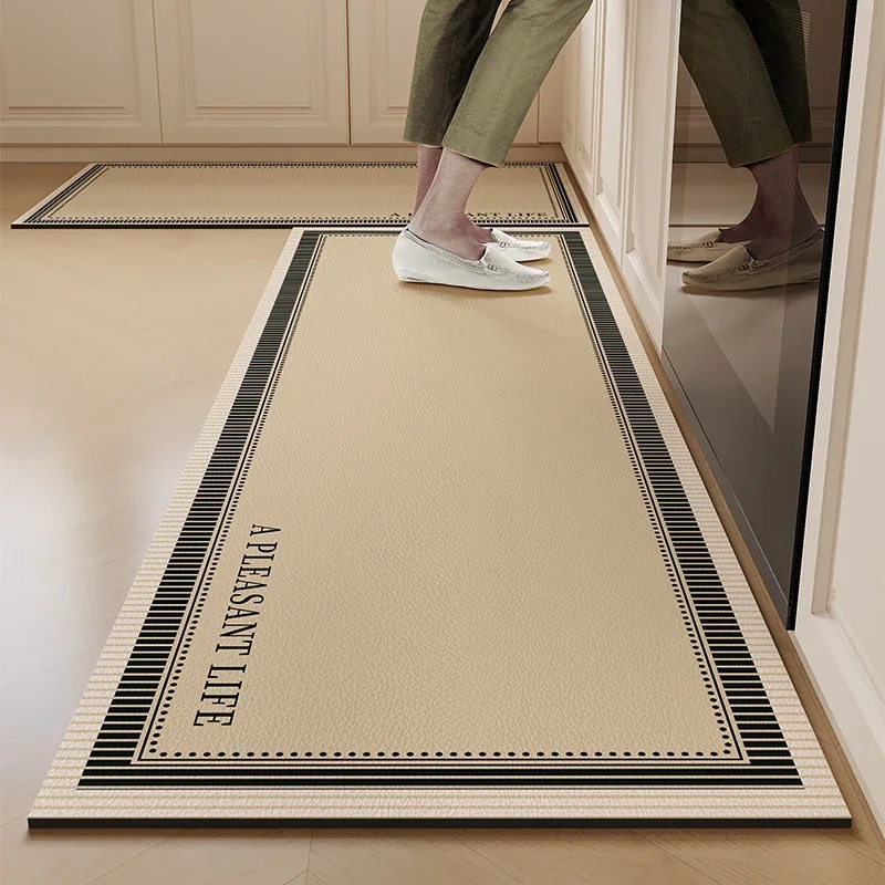 Rug for Kitchen Vinyl Carpet Home Decor Long Rugs Pvc Waterproof Oil-proof Non-slip Floor Mats Custom שטיח מטבח Alfombra Cocina