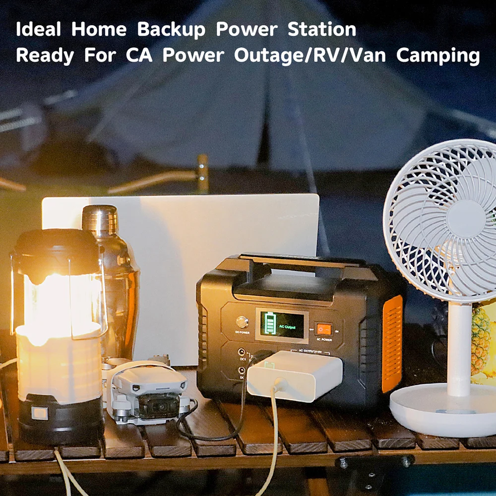 E200 Portable Power Station 40800mAh/151Wh Solar Generator 200W Battery Power Station Emergency Battery Backup for Outdoor Camp