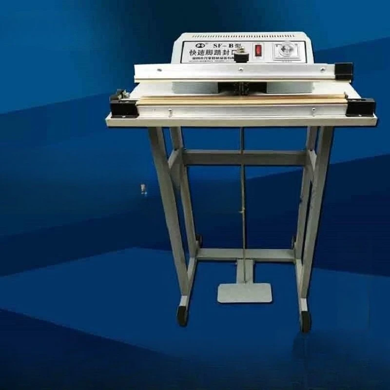 

Food pedal vertical sealing shrink film sealing and cutting machine aquarium seal 8MM wide mouth fast film