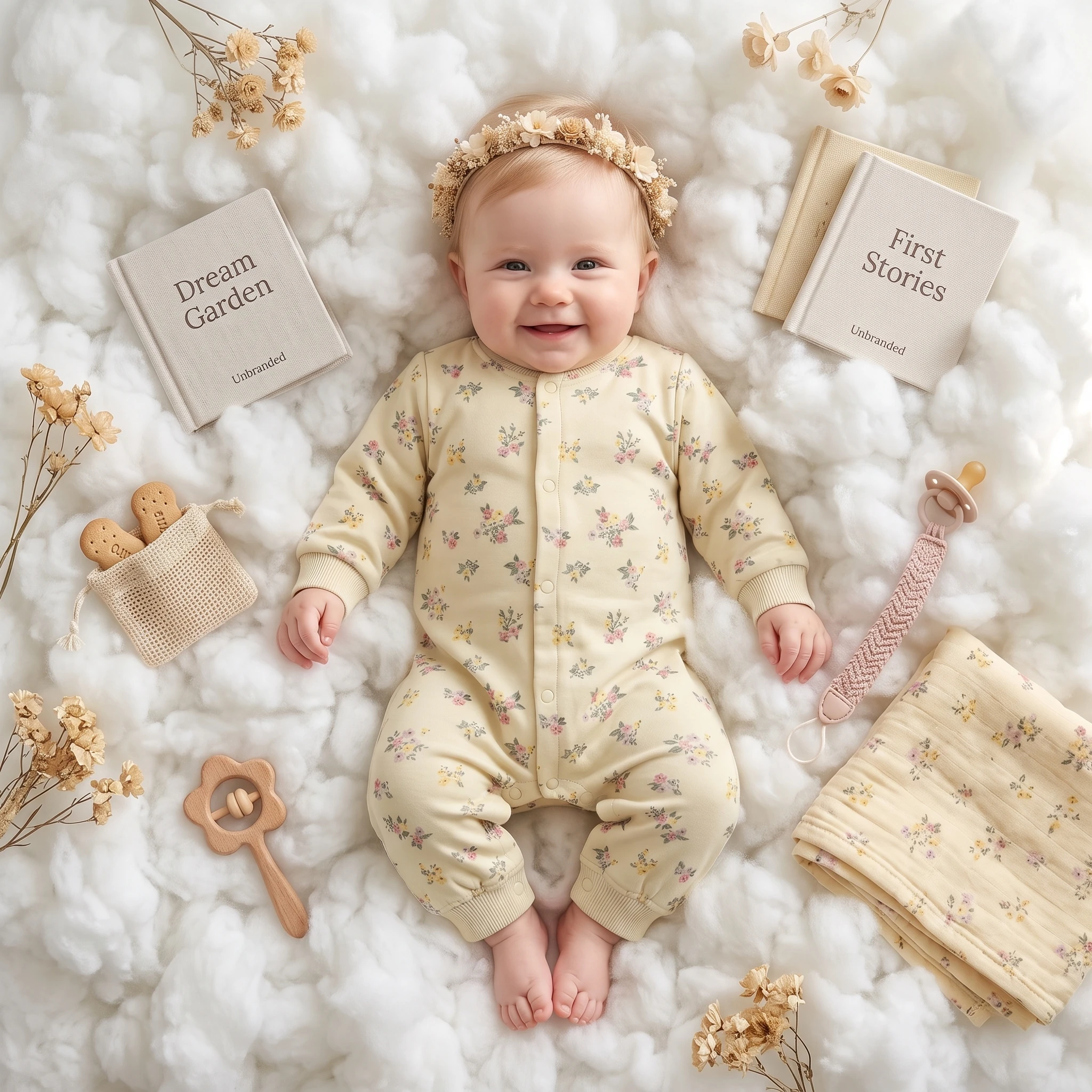 Autumn Long Sleeve Baby Girls Rompers Spring Cute Floral Sweet Toddlers Clothing